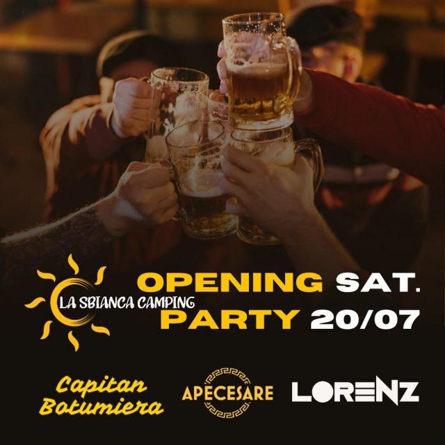 Opening Party Saturday 20th July